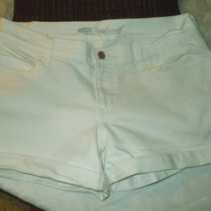 Old Navy Boyfriend White Shorts